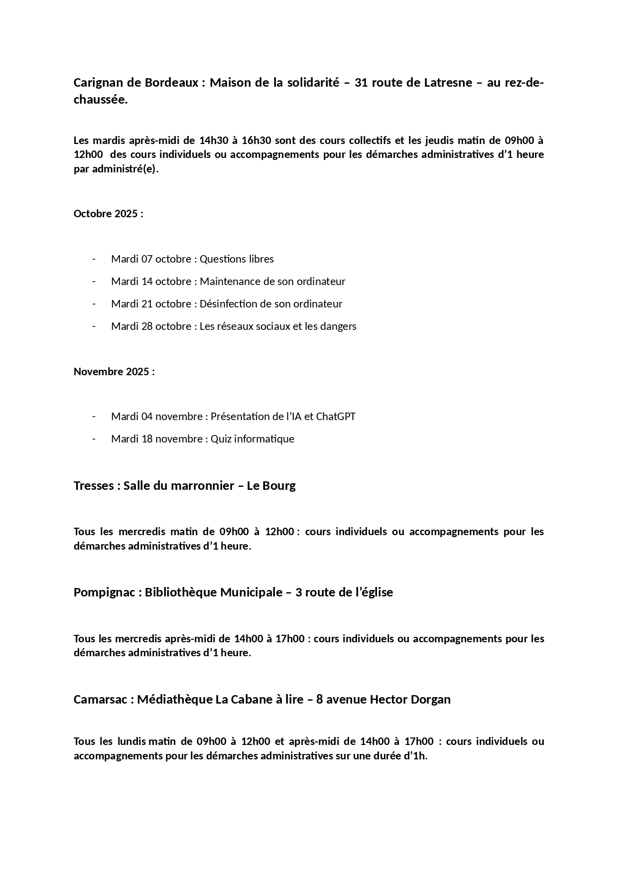 LISTE ATELIERS INFORMATIQUE OCTOBRE NOVEMBRE 2025 page 0002