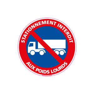 Stationnement des poids lourds de + de 3,5 tonnes interdit