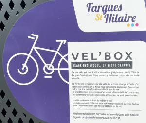 Création d’un parking vélos sécurisé (6 places)