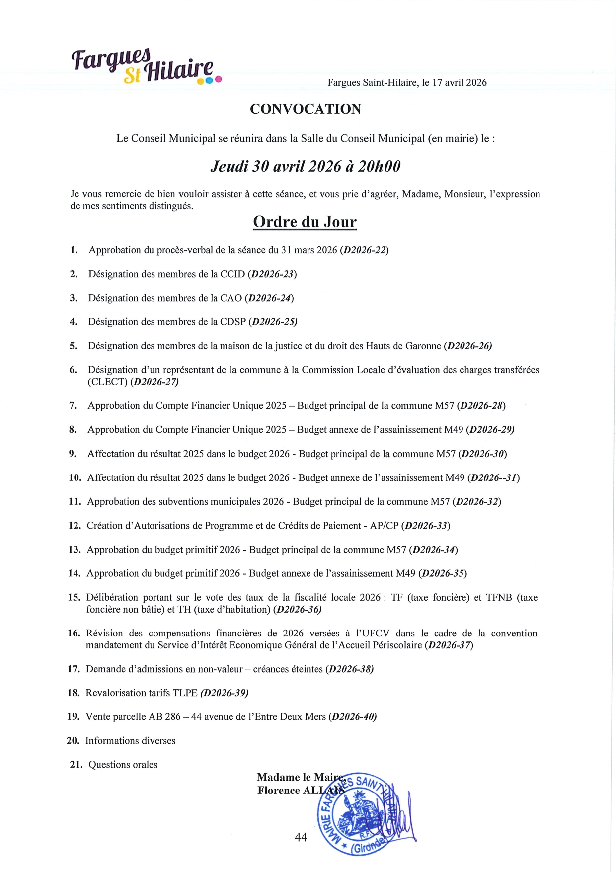 Convocation ODJ pouvoir CM 2026.04.30 page 0001